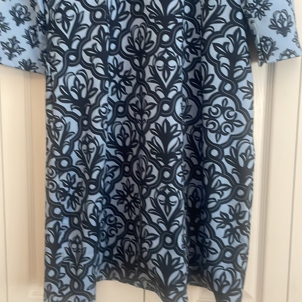Gretchen Scott Designs Blue and Black Patterned Dress - Picture 5 of 14